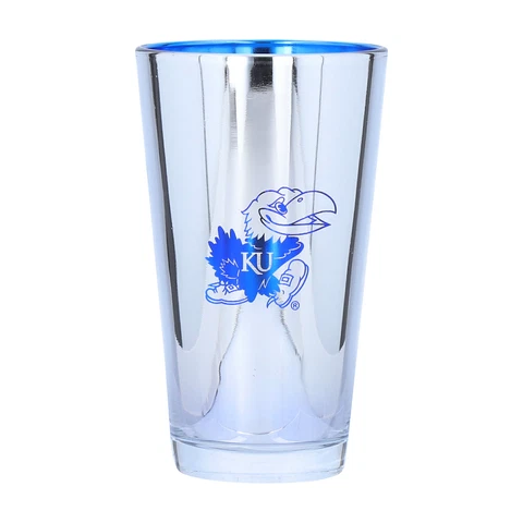 Kansas Jayhawks 16oz. Electroplated Pint Glass Cover
