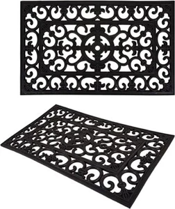 Heavy Duty Rubber Door Mat Non Slip Indoor Outdoor Entrance Mat Classic Mat UK - Picture 1 of 39