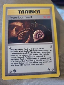 Pokemon 1st Edition Mysterious Fossil 62/62 Series Fossil light play littlewhite - Picture 1 of 2