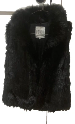  Chaleco BB Dakota Chaleco Imitación Piel Negro Mujer’s Talla Pequeña Foto 1 de 4