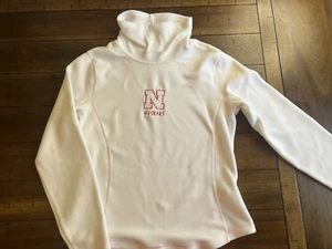 Sudadera para mujer Nebraska Cornhuskers suave polar cuello en T mediana vintage - Imagen 1 de 9