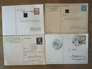 4 Postkarten Deutsches Reich Sudetengau Sonderstempel -UZ:13 - Bild 1 von 5