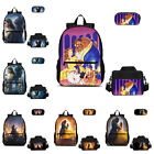 Beauty and the Beast Students Backpacks Set 3 Pieces Schoolbag Lunch Bag Pen Bag