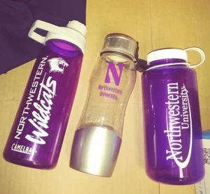 3 Northwestern Univ. New Camelbak Chute Mag cap and Nalgene water bottles purple - Picture 1 of 12
