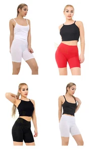CHEAP CLEARANCE SALE Ladies Half Length Cotton Rich Shorts Gym Booty Women's - Picture 1 of 25