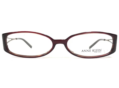 Monturas de gafas Anne Klein AK8049 135 marrón rojo rectangulares borde completo 54-15-130 Foto 1 de 4