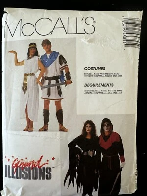 4585 McCalls Pattern Men Boys GRAND ILLUSIONS Roman Soldier Skulltar Ghoul XL - Image 1 of 2