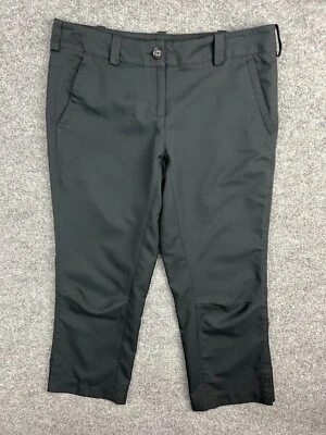 Pantalones de rendimiento Nike Golf Tour para mujer 6 negros Dri Fit trabillas recortadas para cinturón Foto 1 de 4