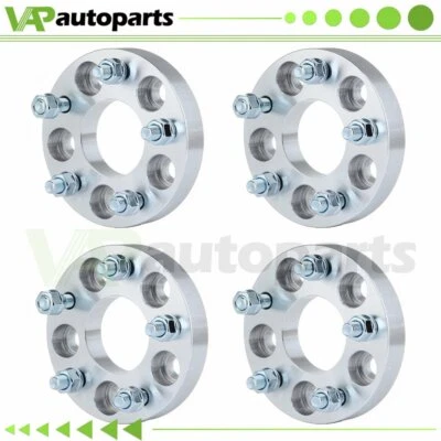 4Pcs 1" Wheel Adapters 5x110 to 5x114.3 5x4.5 For 2004-2012 Chevy Malibu 12x1.5 - Image 1 of 4