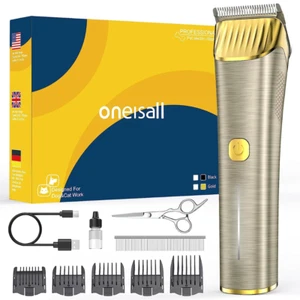Professional Dog Clippers for Thick Hair - Heavy-Duty Detachable Blade Cordless - Picture 1 of 13
