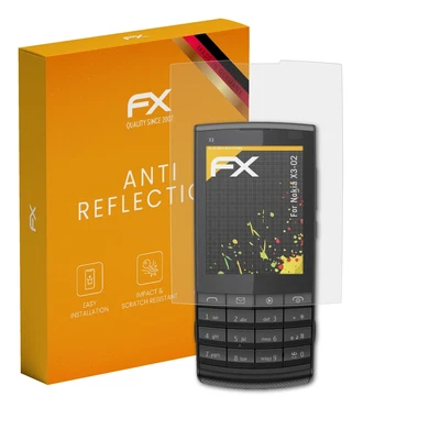 atFoliX 3x Screen Protection Film for Nokia X3-02 matt&shockproof - Image 1 of 4