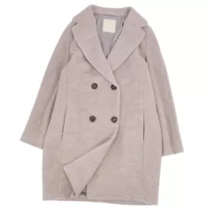 【Max Mara】S Max Mara Double Breasted Shaggy Coat - Picture 1 of 9
