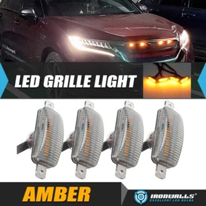 4Pcs Smoked LED Grille Light Kit Raptor Style for Chevrolet Silverado 2500 HD - Picture 1 of 12