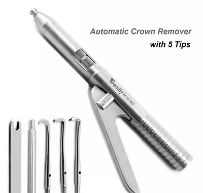 Juego de pistola removedora de corona automática dental instrumentos quirúrgicos dentales grado alemán Foto 1 de 4