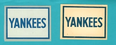 Calcomanías con el logotipo del equipo Fleer New York Yankees 1960 y 1961 excelente + ¡Envío gratuito en EE. UU.! Foto 1 de 4