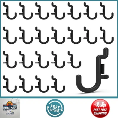 Ganchos de plástico HUHOLE para tablero de clavijas 100 piezas - Ganchos de tablero de clavijas negras para colgar joyas, Foto 1 de 4