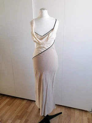 Zara Maxikleid Xs Beige Creme 1x Angehabt Neuwertig - Bild 1 von 4