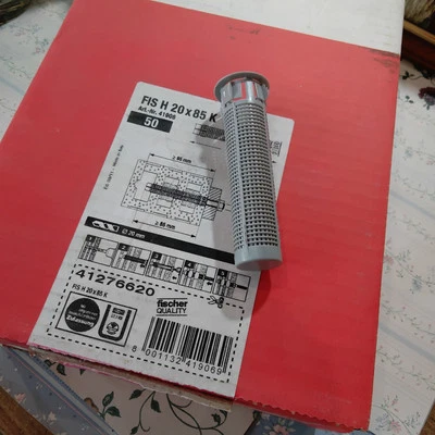 1 Tassello Fischer a rete FIS H - H 20 x 85 K - Ø 20 - Lungh. mm85 Tasselli  - Immagine 1 di 2