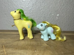 Lot Of 2 1987 Hasbro My Little Pony G1 Baby Horse Jangles & Wind Drifter - Picture 1 of 5