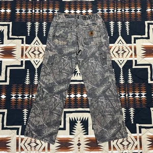 Carhartt Camouflage Pants Boys Size 12 (26X26) Straight Leg Realtree - Picture 1 of 6