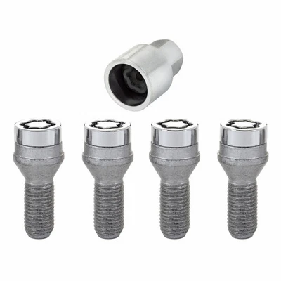 McGard Wheel Lock Bolt Set For BMW X6/750i 2008-2019 M14x1.25 | 4-Pack | Chrome - Изображение 1 из 4