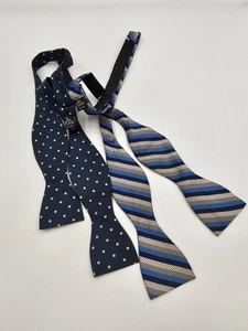 Corbata de seda vintage X2 - Imagen 1 de 4
