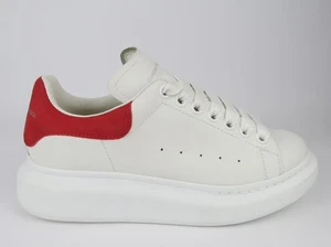 Alexander McQueen Oversized Blanc Red D'Occassion Ue 38 Royaume-Uni 4.5/5 US 8 - Imagen 1 de 13