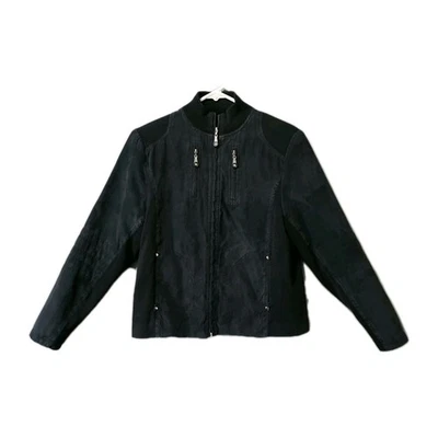 Женская черная куртка Jamie Sadock размер S наплечные подушечки несколько молний предварительно любимая - Изображение 1 из 4