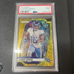 2024 Panini Prizm DeAndre Hopkins Choice Gold #09/10 Titans PSA 9 - Picture 1 of 2