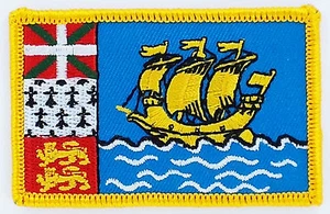 PATCH FLAGS flag Saint-Pierre and Miquelon flag 7x4.5cm - Picture 1 of 1