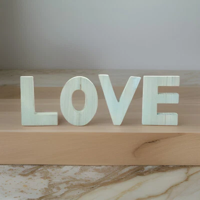 Mothers Day LOVE Letters 15cm Wooden Word LOVE Gift Shelf Ornament Desk Sign - Image 1 of 4