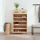 Lechnical Shoe Cabinet Sonoma Oak 60x35x105  Engineered Wood,Shoe L7R8