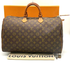 Auth Louis Vuitton Monogram Speedy 40 M41522 Handbag W/Box/Bag/Lock NS030334 - Picture 1 of 22