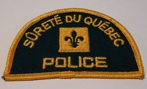 Patch policier vintage Surete du Québec Canada