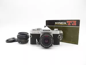 Konica Autoreflex T3 SLR Spiegelreflexkamera Hexanon AR 1.7/50mm 1.8/40mm - Bild 1 von 19