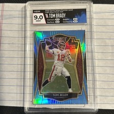2020 Panini Select TOM BRADY #101 Patriots LIGHT BLUE Prizm 91/99 HGA 9 MVP