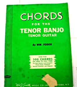Chords For the Tenor Banjo & Guitar by Wm. Foden Paperback 1948 - Picture 1 of 7