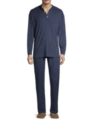 NUEVO CON ETIQUETAS Kiton Azul Marino Algodón/Cachemira Polo Sin Cuello Talla M $1875.00 Foto 1 de 4