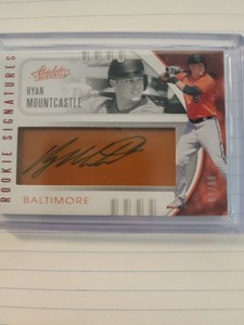 2021 Panini Absolute Rookie Signatures Ryan Mountcastle RC Auto 87/99 Baltimore