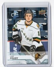 Liam Foudy 2018-19 CHL Hockey Base Card # 4 Liam Foudy London Knights Center 