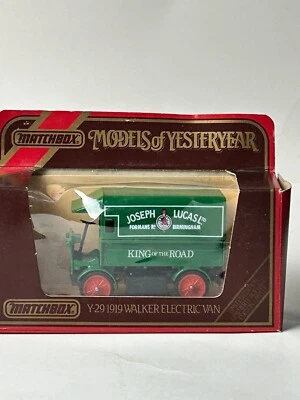 Matchbox Models of Yesteryear Y-29 1919 Walker Electric Van with Box - Image 1 of 4
