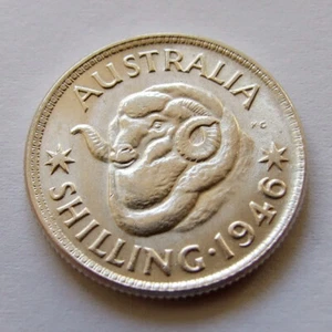 1946 AUSTRALIAN SHILLING. PRE DECIMAL COIN - Picture 1 of 2