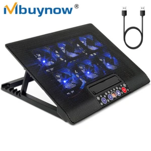 Notebook Laptop Kühlpad Kühler Cooler Ständer 6x Lüfter LED Für 12-17 Zoll - Bild 1 von 12