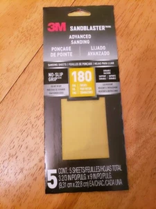 5 pks (25 shts) 3m Sandblaster 220 Grit 3 2/3 X 9 Advanced Sanding - Picture 1 of 3