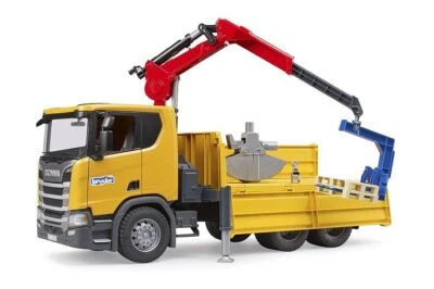 Scania Super 560R Construction Truck with Crane - Bruder 03551 Scale 1:16 - Image 1 of 4