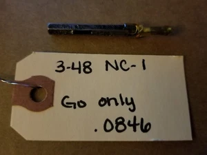 Westclox 3-48 NC-1 Set Plug Thread Gage GO only .0846 1E-2253-Y8 - Picture 1 of 1