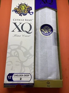 XQ CUTICLE REMY YAKY 100% HUMAN HAIR WEAVE_CHELSEA_DEEP_WAVE_12"_#2 - Picture 1 of 4