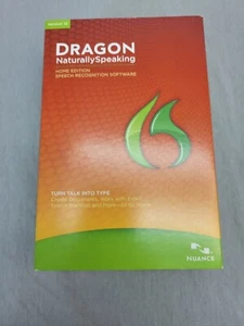 Nuance Dragon Naturally Speaking 12 Home Edition Speech Recognition Software App - Picture 1 of 8