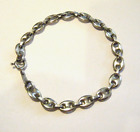 Vintage Sterling Silver Gucci / Mariner Link Chain Bracelet Italy 7" Sigma Gold