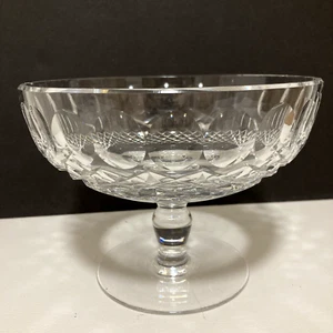 Waterford Thumbprint Edge Crystal Compote/Candy with Waterford Mark 6.25 In - Picture 1 of 7